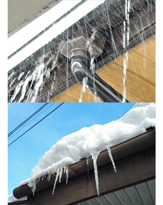 雷と共に豪雨を降らせることもあり地域によっては想像を超えた雨量になり、しっかりとした雨樋が必要となります。